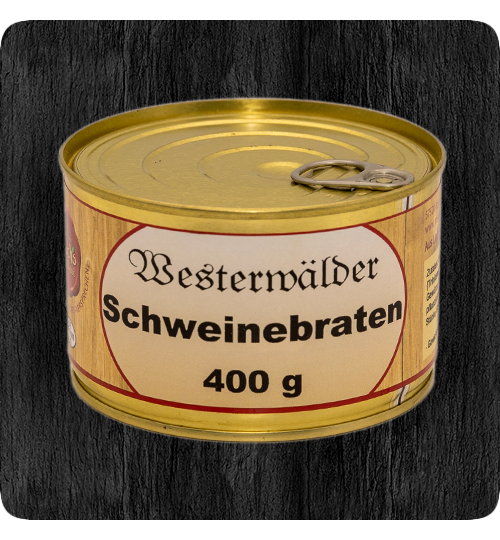 Westerwälder Schweinebraten – Hüschs Landkost GmbH - Westerwald Metzgerei